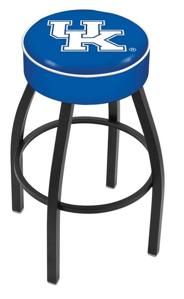  Kentucky "UK"  30" Swivel Bar Stool with Black Wrinkle Finish   