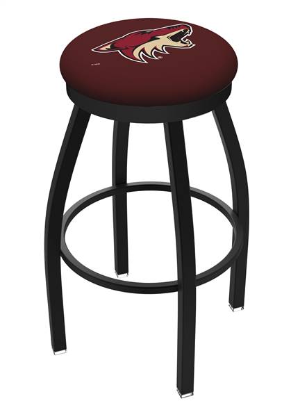  Arizona Coyotes  25" Swivel Counter Stool with Black Wrinkle Finish  