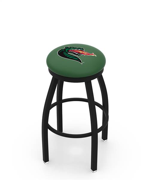  UAB 25" Swivel Counter Stool with Black Wrinkle Finish  