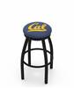  Cal 25" Swivel Counter Stool with Black Wrinkle Finish  