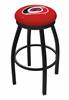  Carolina Hurricanes 25" Swivel Counter Stool with Black Wrinkle Finish  