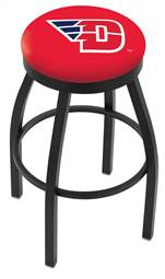  University of Dayton 25" Swivel Counter Stool with Black Wrinkle Finish  