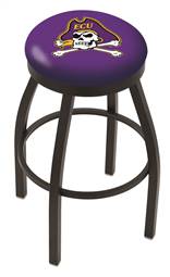  East Carolina 25" Swivel Counter Stool with Black Wrinkle Finish  