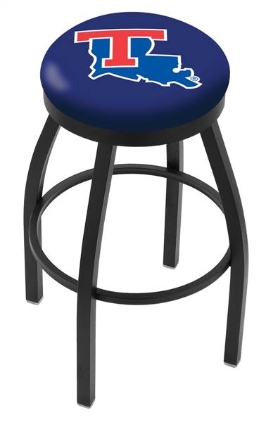  Louisiana Tech 25" Swivel Counter Stool with Black Wrinkle Finish  