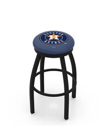  Houston Astros 25" Swivel Counter Stool with Black Wrinkle Finish  