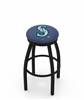  Seattle Mariners 25" Swivel Counter Stool with Black Wrinkle Finish  