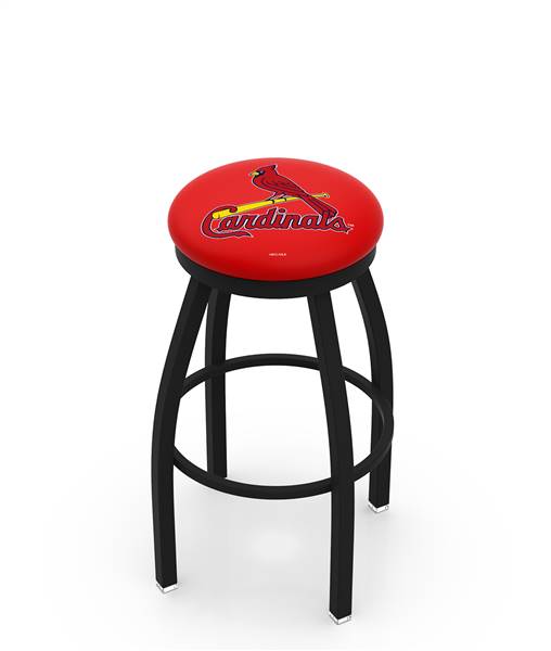  St. Louis Cardinals 25" Swivel Counter Stool with Black Wrinkle Finish  