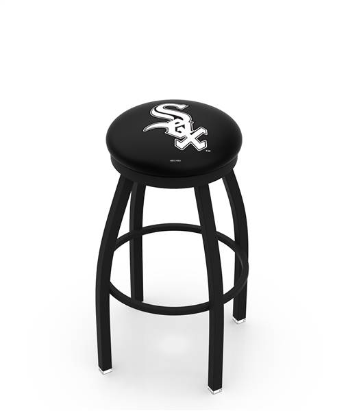  Chicago White Sox 25" Swivel Counter Stool with Black Wrinkle Finish  