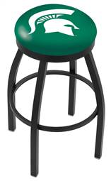  Michigan State 25" Swivel Counter Stool with Black Wrinkle Finish  