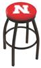  Nebraska 25" Swivel Counter Stool with Black Wrinkle Finish  