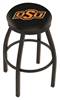  Oklahoma State 25" Swivel Counter Stool with Black Wrinkle Finish  