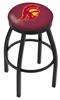  USC Trojans 25" Swivel Counter Stool with Black Wrinkle Finish  