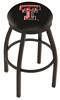  Texas Tech 25" Swivel Counter Stool with Black Wrinkle Finish  