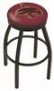  Texas State 25" Swivel Counter Stool with Black Wrinkle Finish  