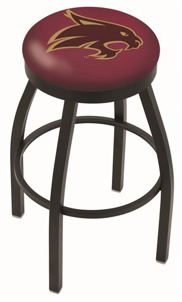  Texas State 25" Swivel Counter Stool with Black Wrinkle Finish  