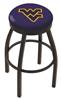  West Virginia 25" Swivel Counter Stool with Black Wrinkle Finish  