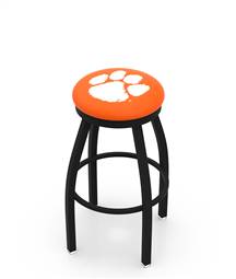  Clemson 30" Swivel Bar Stool with Black Wrinkle Finish  