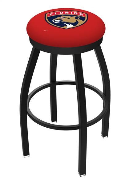  L8B2B Florida Panthers 30" Swivel Bar Stool with Black Wrinkle Finish  