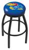  Kansas 30" Swivel Bar Stool with Black Wrinkle Finish  