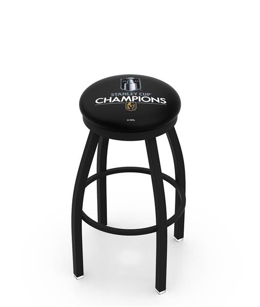 Vegas Golden Knights - 2023 Stanley Cup Champions  30" Swivel Bar Stool with Black Wrinkle Finish    