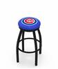  Chicago Cubs 30" Swivel Bar Stool with Black Wrinkle Finish  