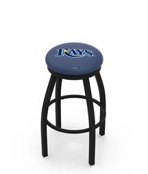  Tampa Bay Rays 30" Swivel Bar Stool with Black Wrinkle Finish  