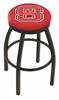  North Carolina State 30" Swivel Bar Stool with Black Wrinkle Finish  