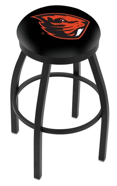  Oregon State 30" Swivel Bar Stool with Black Wrinkle Finish  