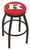  Rutgers 30" Swivel Bar Stool with Black Wrinkle Finish  