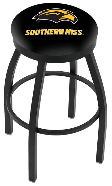  Southern Miss 30" Swivel Bar Stool with Black Wrinkle Finish  