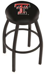  Texas Tech 30" Swivel Bar Stool with Black Wrinkle Finish  