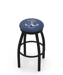  US Naval Academy (NAVY) 30" Swivel Bar Stool with Black Wrinkle Finish  