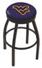  West Virginia 30" Swivel Bar Stool with Black Wrinkle Finish  