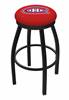 Montreal Canadiens 36" Swivel Bar Stool with Black Wrinkle Finish  