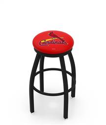  St. Louis Cardinals 36" Swivel Bar Stool with Black Wrinkle Finish  