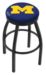  Michigan 36" Swivel Bar Stool with Black Wrinkle Finish  