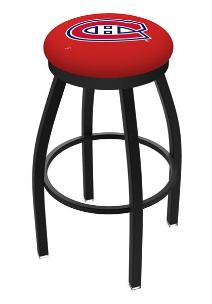  Montreal Canadiens 36" Swivel Bar Stool with Black Wrinkle Finish  