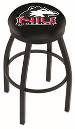  Northern Illinois 36" Swivel Bar Stool with Black Wrinkle Finish  