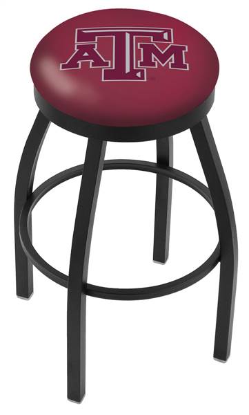  Texas A&M 36" Swivel Bar Stool with Black Wrinkle Finish  