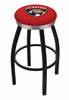 L8B2C Florida Panthers  25" Swivel Counter Stool with a Black Wrinkle and Chrome Finish  