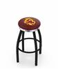  Arizona State (Sparky) 25" Swivel Counter Stool with a Black Wrinkle and Chrome Finish  