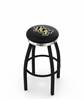  Central Florida 25" Swivel Counter Stool with a Black Wrinkle and Chrome Finish  