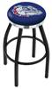  Gonzaga 25" Swivel Counter Stool with a Black Wrinkle and Chrome Finish  