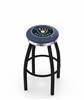  Milwaukee Brewers 25" Swivel Counter Stool with a Black Wrinkle and Chrome Finish  