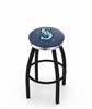  Seattle Mariners 25" Swivel Counter Stool with a Black Wrinkle and Chrome Finish  