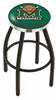  Marshall 25" Swivel Counter Stool with a Black Wrinkle and Chrome Finish  