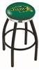  North Dakota State 25" Swivel Counter Stool with a Black Wrinkle and Chrome Finish  