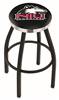  Northern Illinois 25" Swivel Counter Stool with a Black Wrinkle and Chrome Finish  