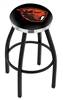  Oregon State 25" Swivel Counter Stool with a Black Wrinkle and Chrome Finish  