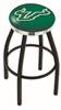  South Florida 25" Swivel Counter Stool with a Black Wrinkle and Chrome Finish  
